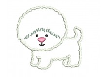 Stickdatei - Hundesalon Hund Bobtail Border Collie